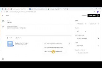 Embedded thumbnail for Tutorial 4 - Crear tareas en curso Classroom