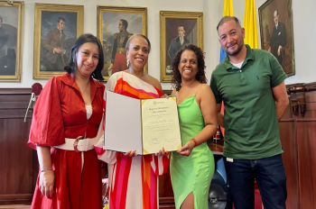 Destacada Docente de la Uniautónoma del Cauca recibe reconocimiento por su Compromiso con la Educación Afrodescendiente en Popayán